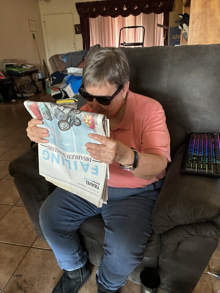 Me Reading Newspaper